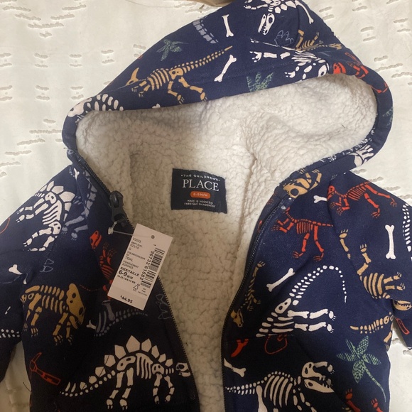 Children’s place 6-9 month boys dinosaur jacket. - Picture 3 of 4